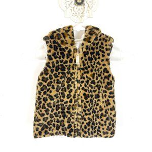 Carters Girls Sleeveless Animal Print Hood Vest Size 5T